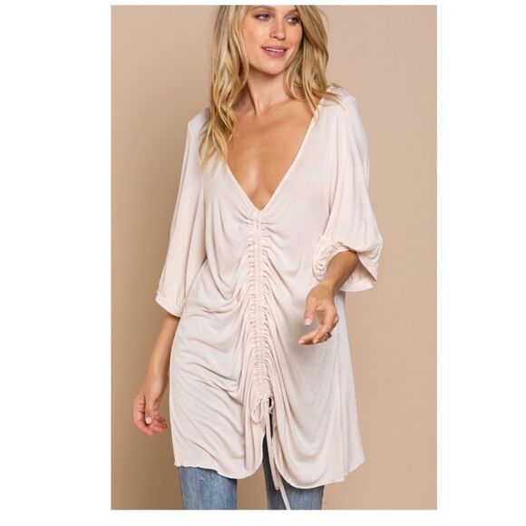 RELAXED To The Max knit top Adjustable Tie String - Picture 7 of 15